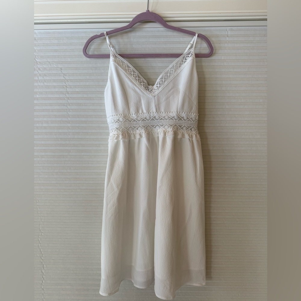 SHEIN White Lace Mini Dress